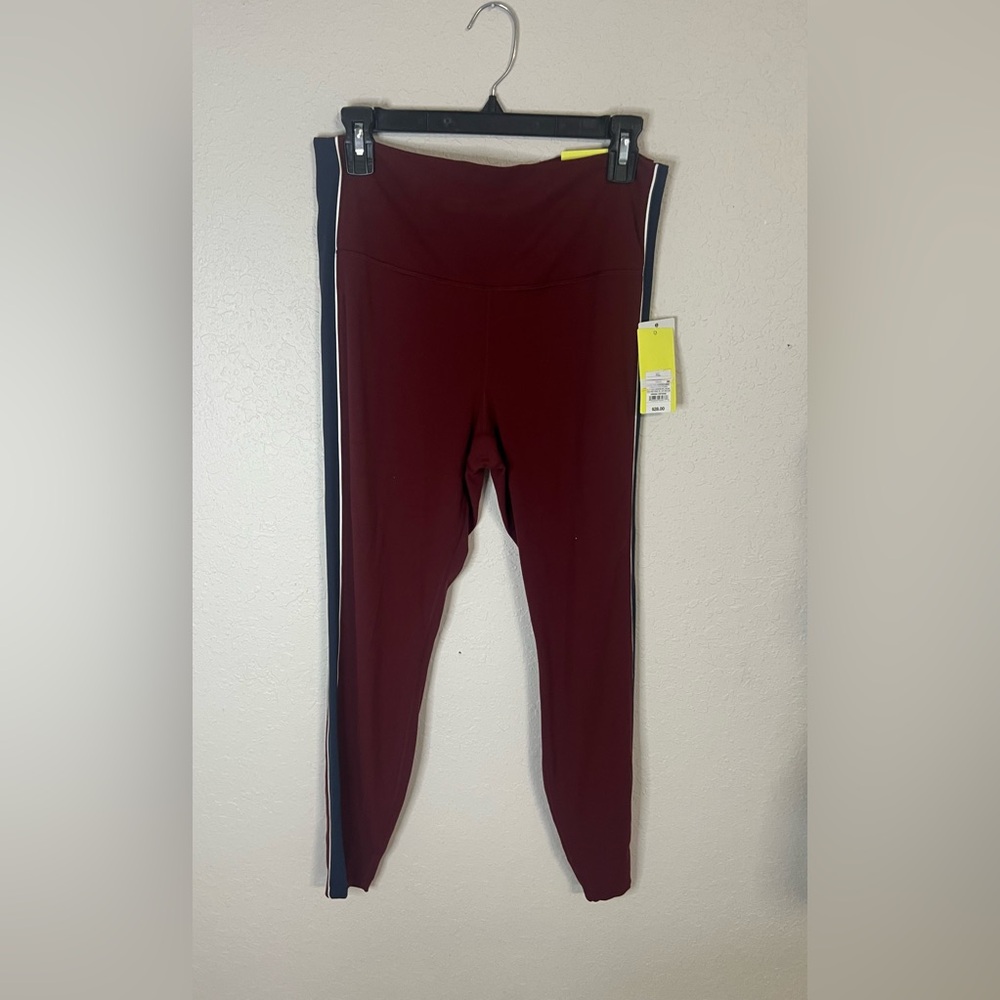 All In Motion Everyday Soft High-Rise Ankle Leggings XL Maroon Athleisure